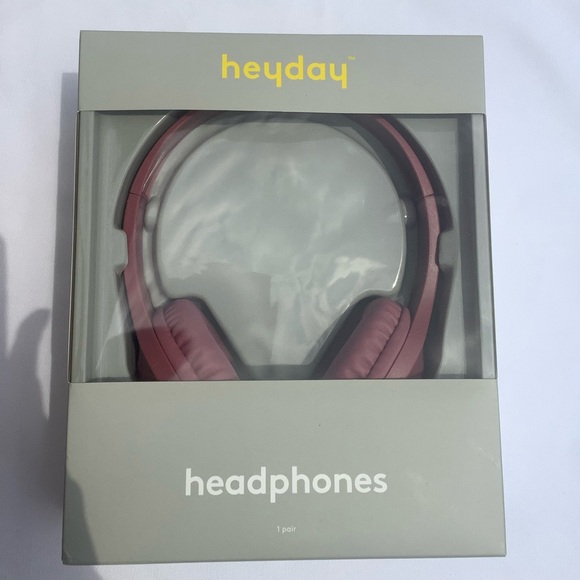 Heyday Headphones Over-the-Ear Wired 3.5mm Color Dusty Pink or Dark Pink - Picture 8 of 12